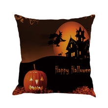 Happy Halloween Pillow Cases Linen Sofa Cushion Cover Home Decor