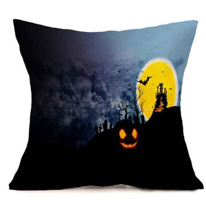 Halloween Square Pillow Cover Cushion Case  Pillowcase Zipper Closure