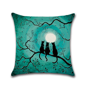 Halloween Series Square Pillow Cover Cushion Case  Pillowcase Zipper Closure