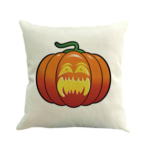 Happy Halloween Pillow Cases Linen Sofa Cushion Cover Home Decor