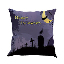 Happy Halloween Pillow Cases Linen Sofa Cushion Cover Home Decor