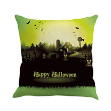 Happy Halloween Pillow Cases Linen Sofa Cushion Cover Home Decor