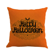 Happy Halloween Pillow Cases Linen Sofa Cushion Cover Home Decor