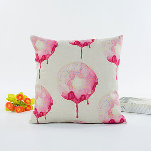 Valentine's Day Flax Pillow Sofa Waist Throw Cushion Cover Home Decor Cushion