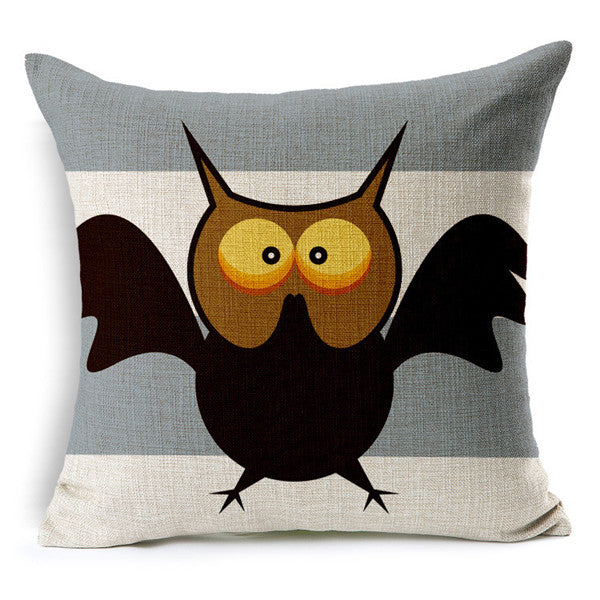 Personality Bird Parrot Cushion Covers Home Seat Hotel Sofa Decoration Square Shape Cotton Linen Pillows Covers